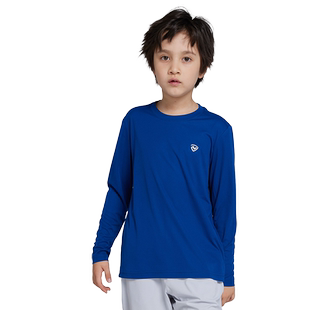 诺诗兰儿童速干衣夏男女童跑步速干中大童亲子运动训练服长袖T恤