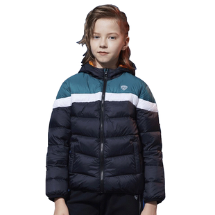 诺诗兰儿童男童大童羽绒服轻薄款秋装中大童女童保暖羽绒外套时尚