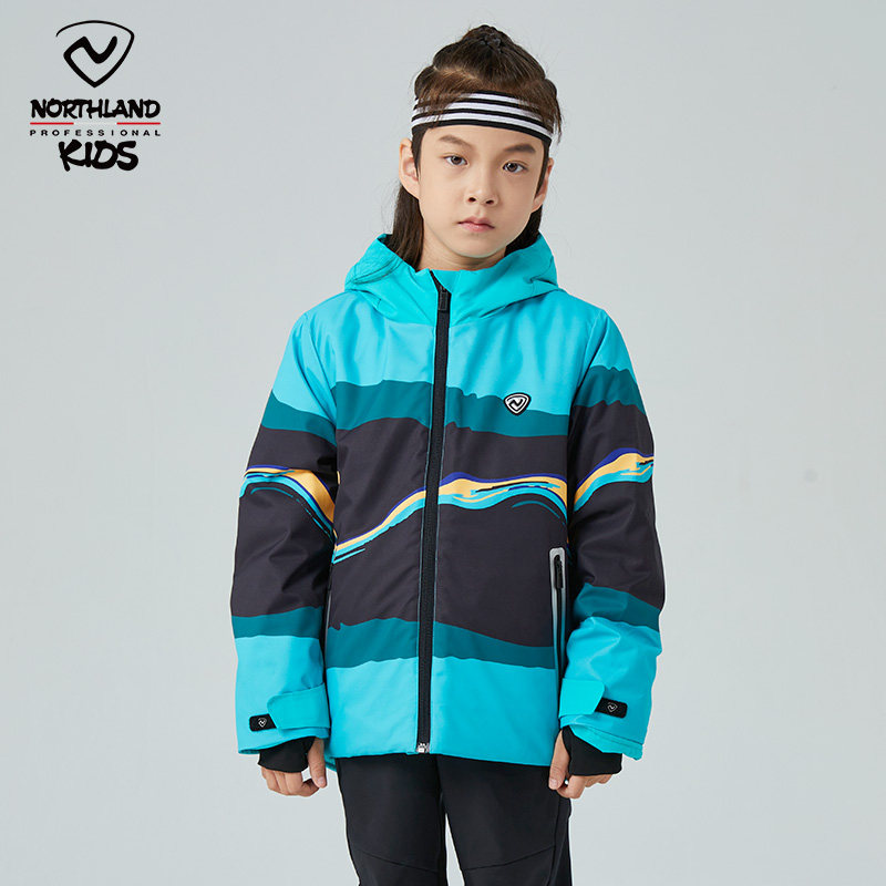 诺诗兰童装男童滑雪服防泼水