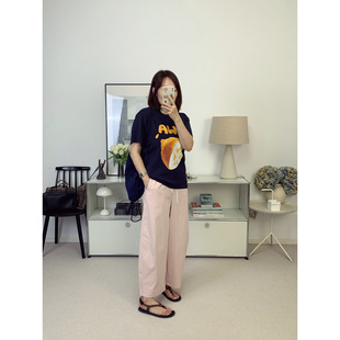 彩色裤！抗皱防晒面料松紧腰气球裤九分休闲裤 26夏新款【鸬鹚】