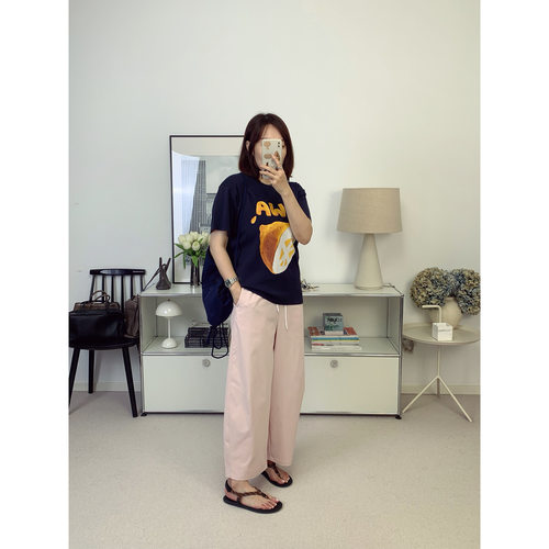 彩色裤！抗皱防晒面料松紧腰气球裤九分休闲裤 26夏新款【鸬鹚】