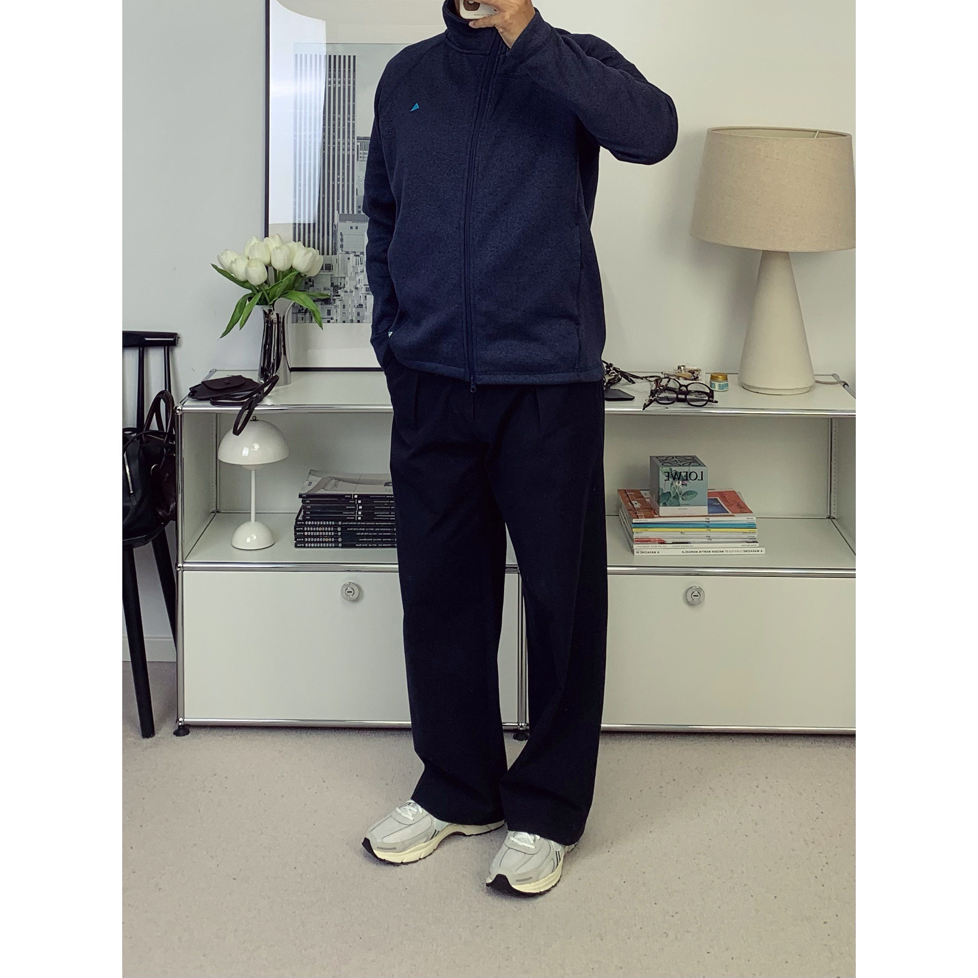 家属福利北欧立领羊毛混纺保暖抓绒衣休闲运动拉链夹克25秋冬新款