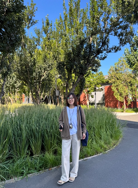 5折 CASEY高腰水洗棉做旧感褶皱机理宽松休闲裤25秋冬新款