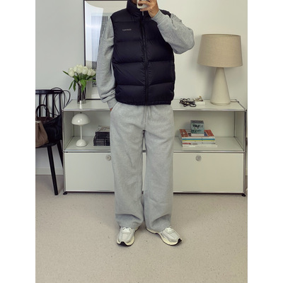 家属福利！日系GD户外休闲宽松毛呢加厚卫裤休闲裤25秋冬新款鸬鹚