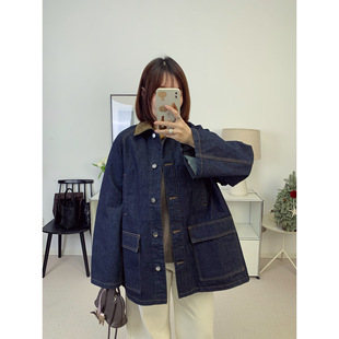 北欧tot风格灯芯绒领原色牛仔夹克风衣外套 26春夏新款【鸬鹚】