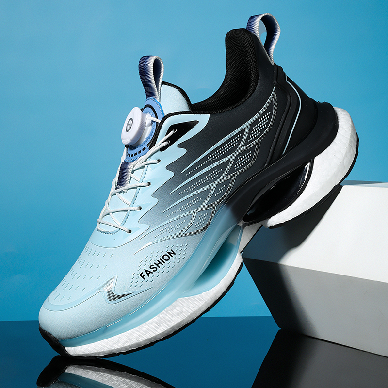 超轻跑鞋男款大童减震运动鞋纽扣