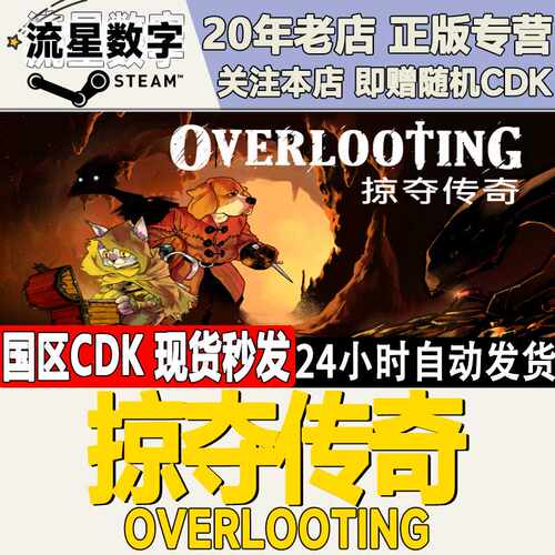 Steam正版国区KEY 掠夺传奇  Overlooting 激活码CDKEY现货