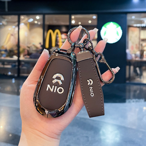 适用2024新款蔚来es6钥匙套24款et5 et7 es8壳ec6 es7 ec7金属扣