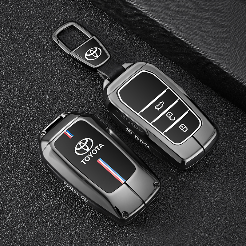 2024款丰田威兰达钥匙套24新款威兰达专用汽车高端金属男士包壳扣
