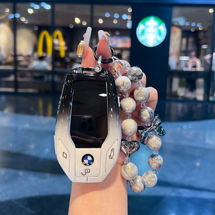 适用新宝马7系液晶钥匙套730li740新5系535LE6系GT壳/X5/X7扣包女