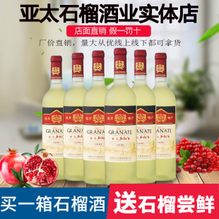 金樽 安徽怀远石榴酒 低度果酒少女士甜酒6瓶装 亚太实体店