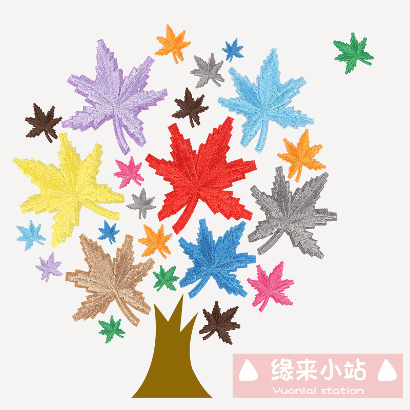 补丁动物贴熨烫刺绣布贴布贴片语