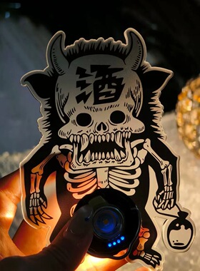 goalzero灯配件原创灯罩酒鬼户外黑化露营氛围灯gz灯罩骷髅头灯板