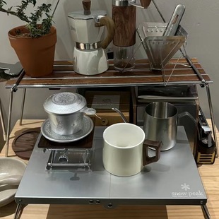 户外solo折叠桌超轻便携徒步野餐桌BC露营速开桌铝合金同soto小桌