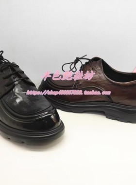 ML254060正品Harson/哈森2025新款春秋季中跟通勤系带休闲男皮鞋