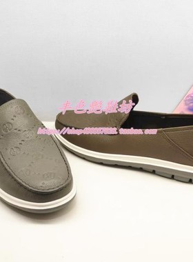 MS254012哈森专柜正品25春男鞋一脚蹬休闲豆豆鞋头层牛皮商务休闲