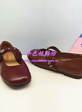 KS268101卡迪娜专柜正品2026春新款低跟一字带平头时尚舒适女单鞋