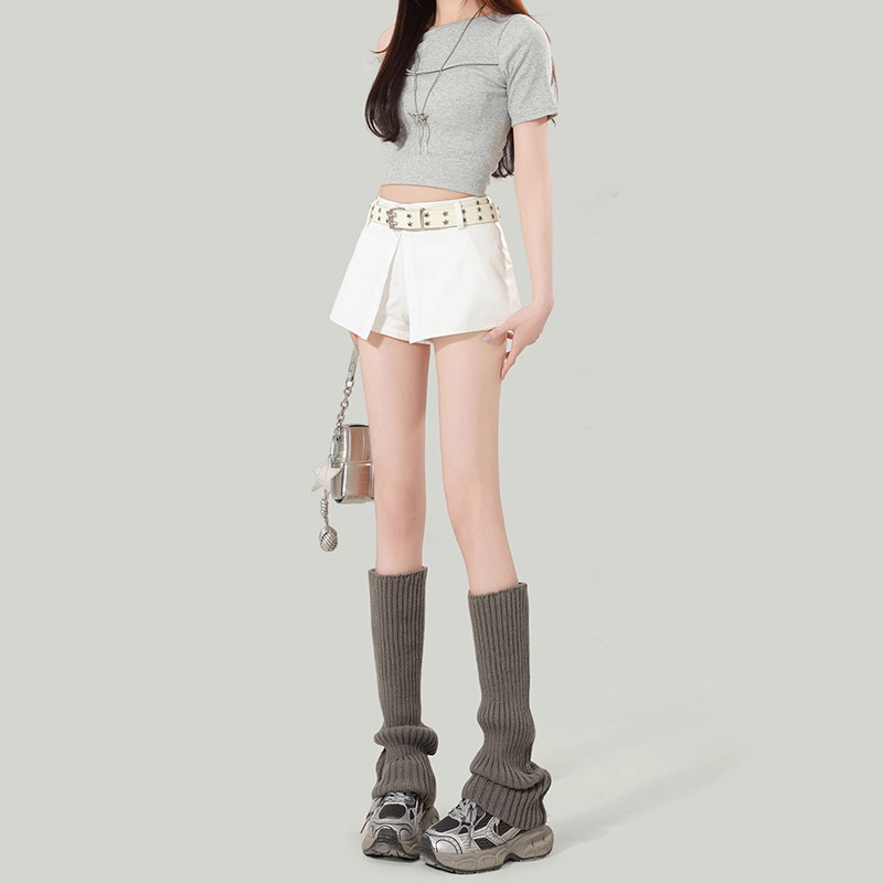 白色牛仔半身裙女2025新