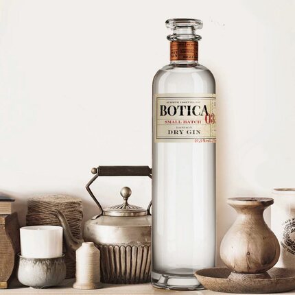 复古且小众 西班牙原瓶Botica Gin药剂师系列金酒杜松子酒金汤力