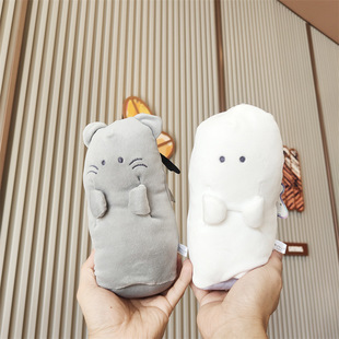 可爱卡通CRUX正版授权幽幽家族毛绒公仔造型文具笔袋软绵绵笔盒