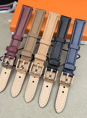 FOSSIL表带真皮14MM配ES3972ES3843ES3708ES3793ES3821手表配件