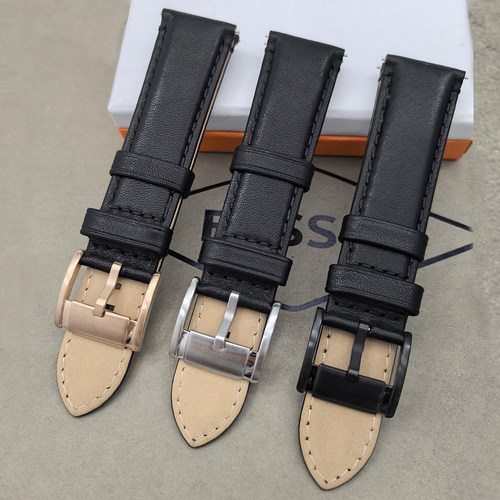 FOSSIL牛皮表带22MM通用男表配件