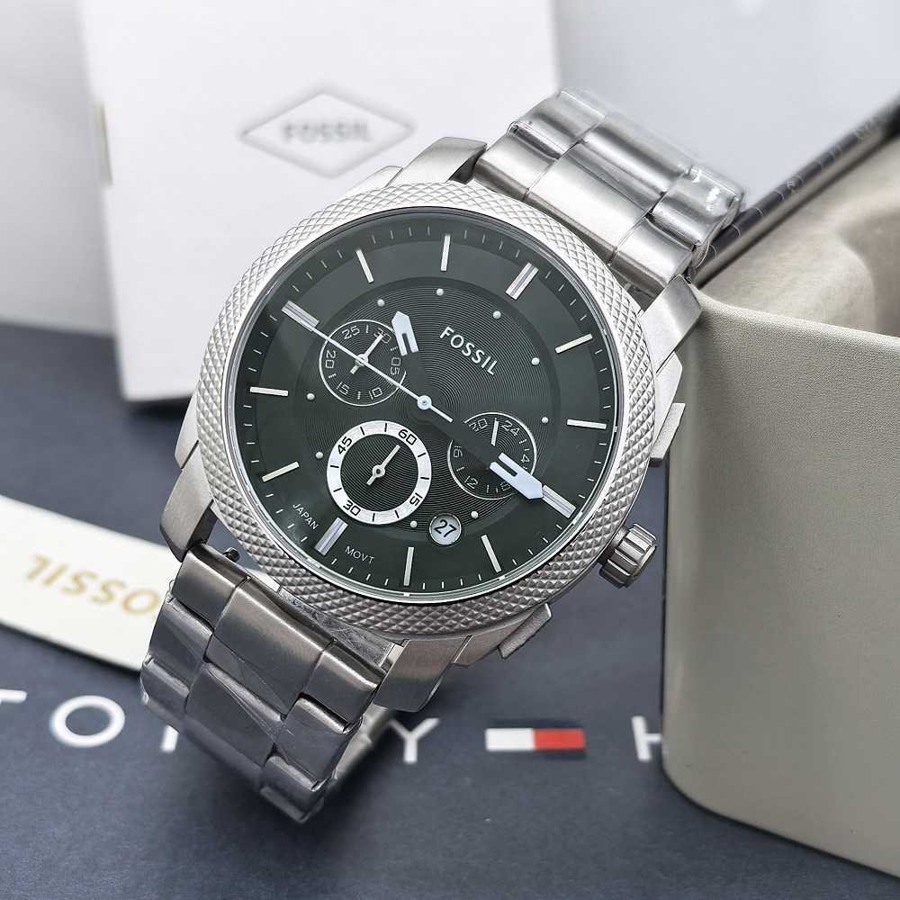 FOSSIL手表不锈钢石英表计时男表