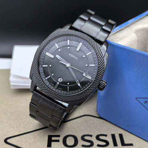 FOSSIL手表不锈钢黑色简约石英表