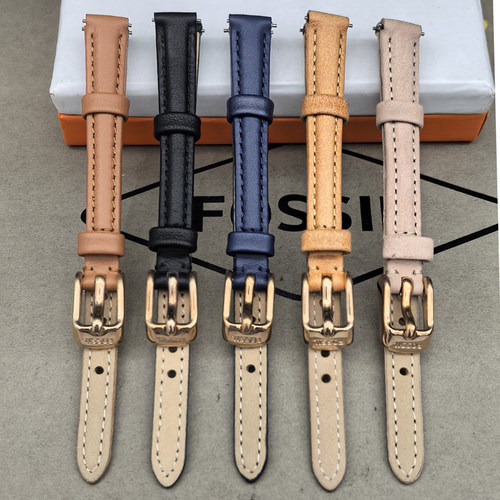 Fossil/化石表带牛皮10MM通用