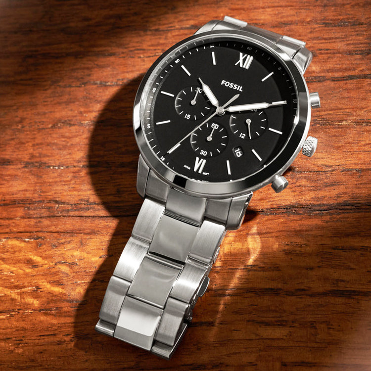 FOSSIL商务休闲计时石英男表