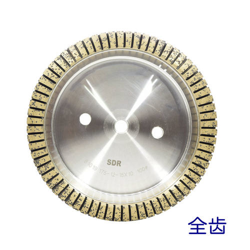 高速全齿细齿磨轮 俐锋金玻高力威双边机用玻璃石英石岩板磨边轮