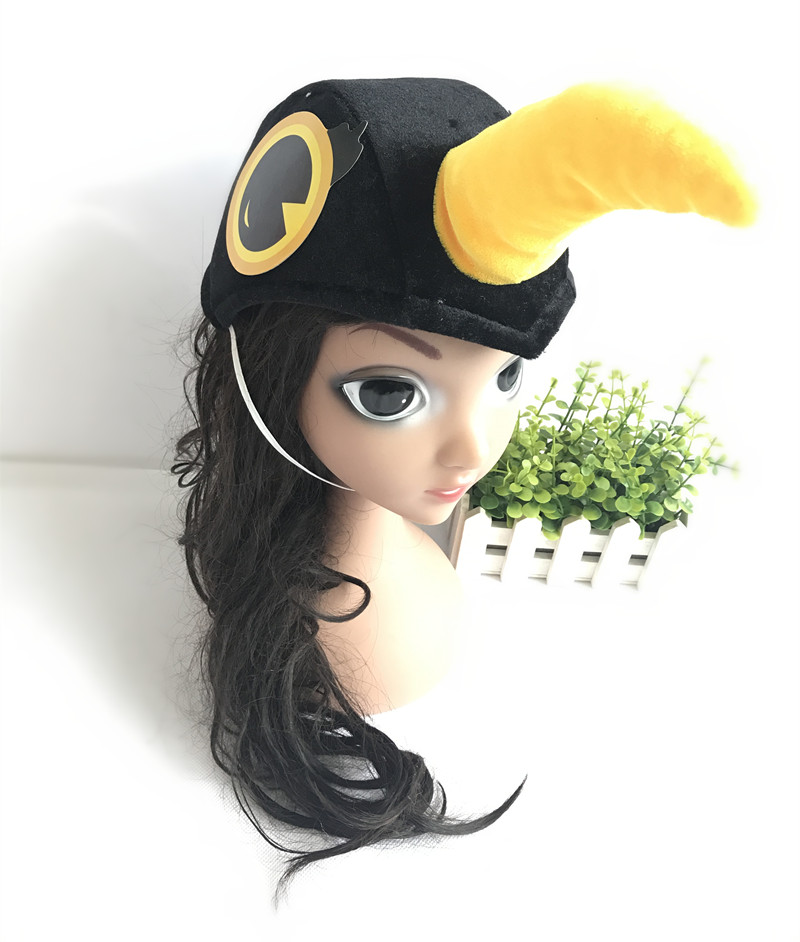 幼儿园表演聚会装扮cos道具六一儿童卡通头饰可爱小乌鸦动物帽子