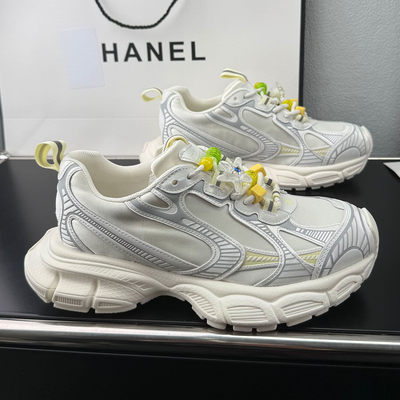 真皮复古老爹鞋女2026春季新款百搭增高厚底休闲鞋爆款软底运动鞋