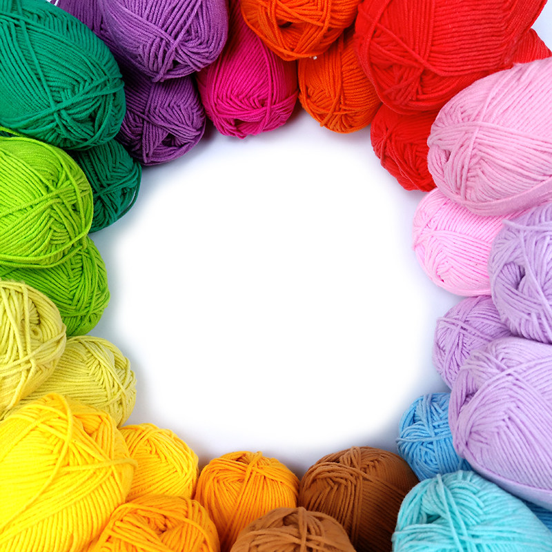 HAND CROCHET MATERIAL 4 STRANDS COMBED MILK COTTON DOLL THREAD SWEATER FINE COTTON THREAD HAND KNITTED DOLL WOOL