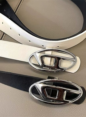 小姐姐【搭配万金油】ins百搭美式个性金属腰带字母辣妹皮带