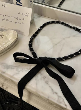 【精致又有质感】万能小香腰链女2024年新高级感黑色款腰带配饰