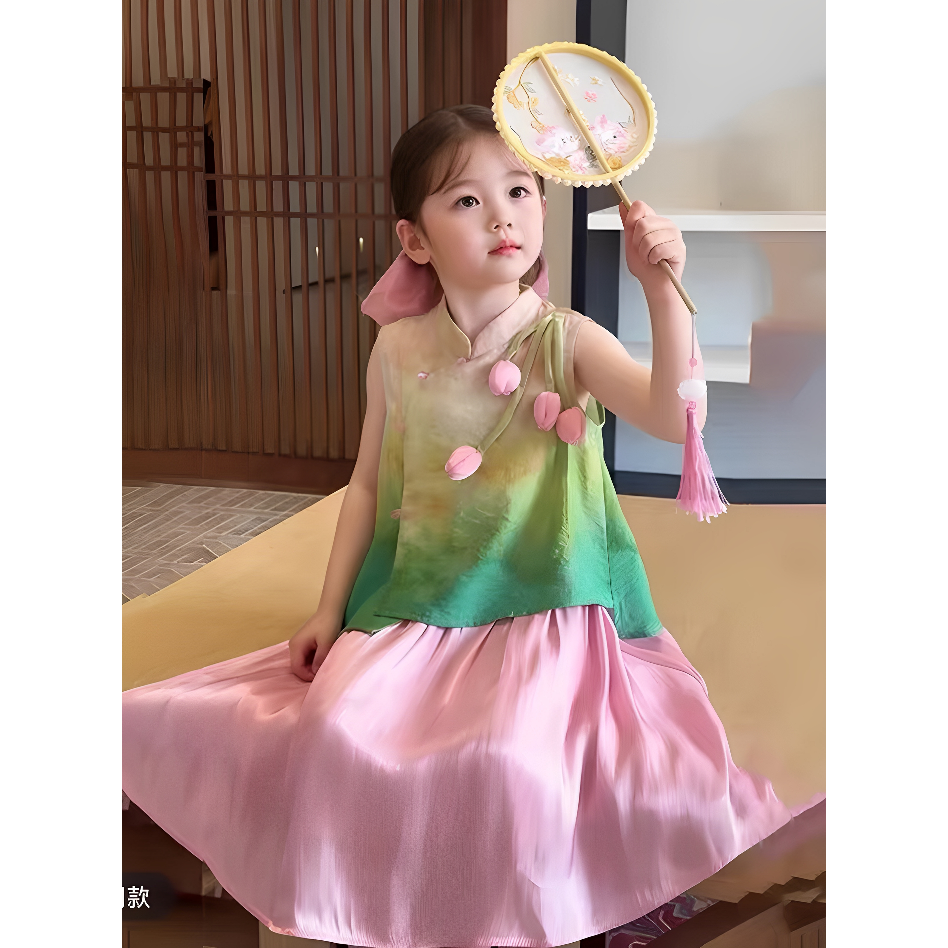女童新中式套装夏季新款
