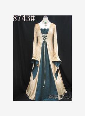 新款欧美万圣节服装宫廷女王长裙萝莉公主服影楼摄影服装欧式风格