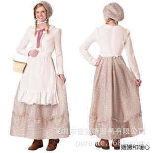 万圣节cos话剧表演小红帽狼外婆成人儿童童话主题服装奶奶猎人服