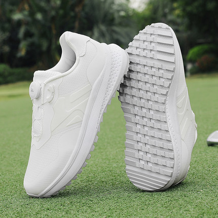 高尔夫运动休闲情侣鞋男女鞋扣式防滑耐磨防水舒服无钉外贸golf鞋