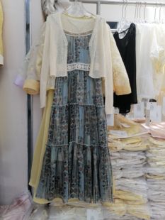 柔美两件套裙女 2025春夏韩版 时尚 休闲宽松显瘦百搭碎花裙长袖 开衫