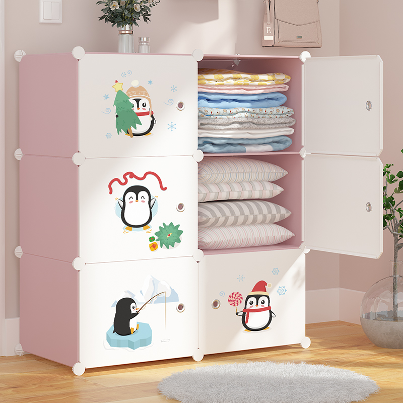 组装出租房塑料家用卧室简易衣柜