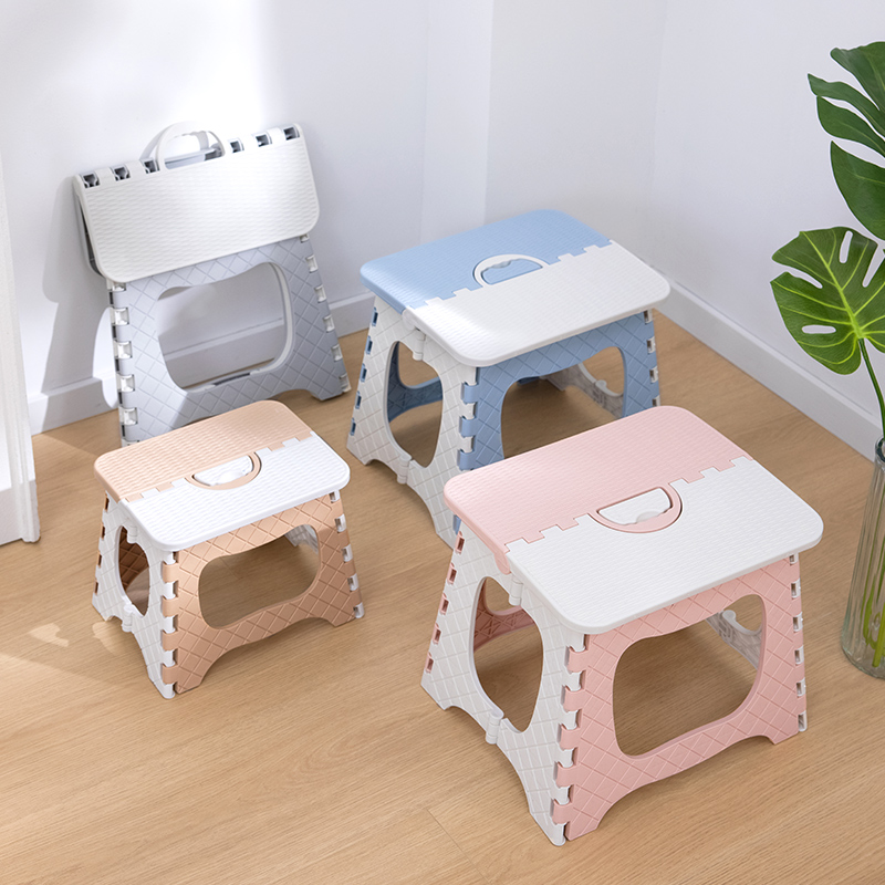 儿童折叠凳家用便携式小板凳客厅简约塑料矮凳宝宝浴室洗澡小椅子