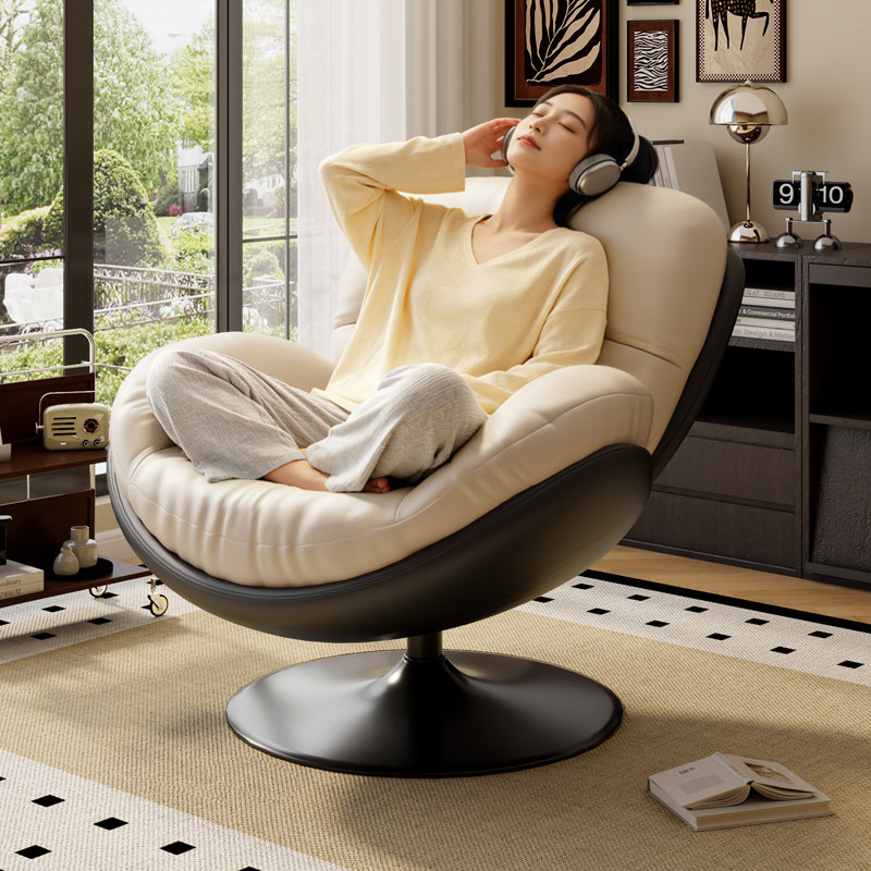 懒人沙发旋转单人蛋壳椅可躺可睡摇椅阳台家用休闲沙发躺椅窝窝椅
