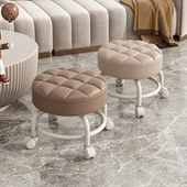 万向轮小凳子家用矮凳客厅小椅子门口换鞋 小板凳拆快递滑轮小凳子