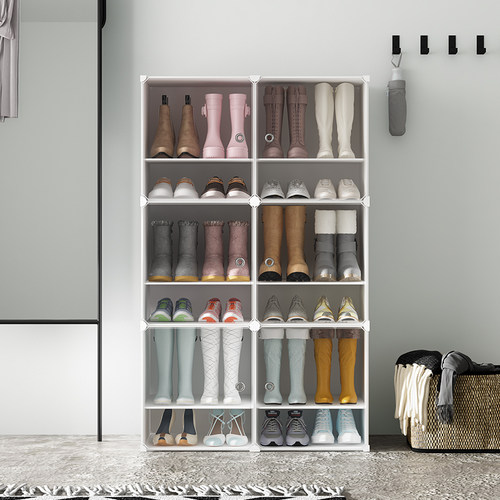 简易靴子收纳架家用门口鞋架