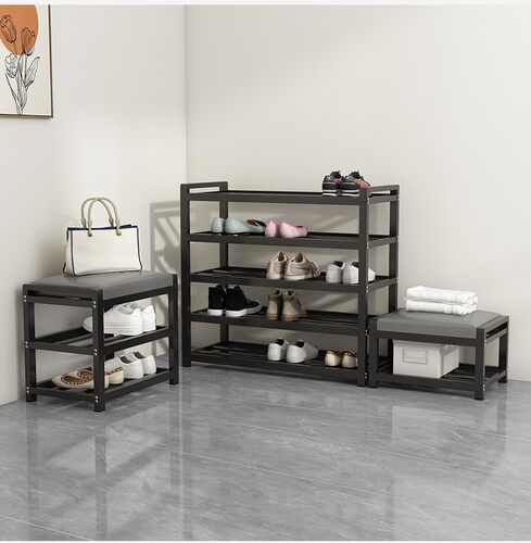 鞋架家用不锈钢坐凳一体换鞋凳