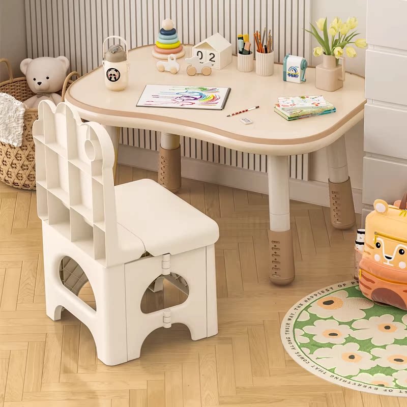 便携式折叠靠背椅塑料小凳子加厚家用椅子客厅换鞋矮凳儿童小板凳