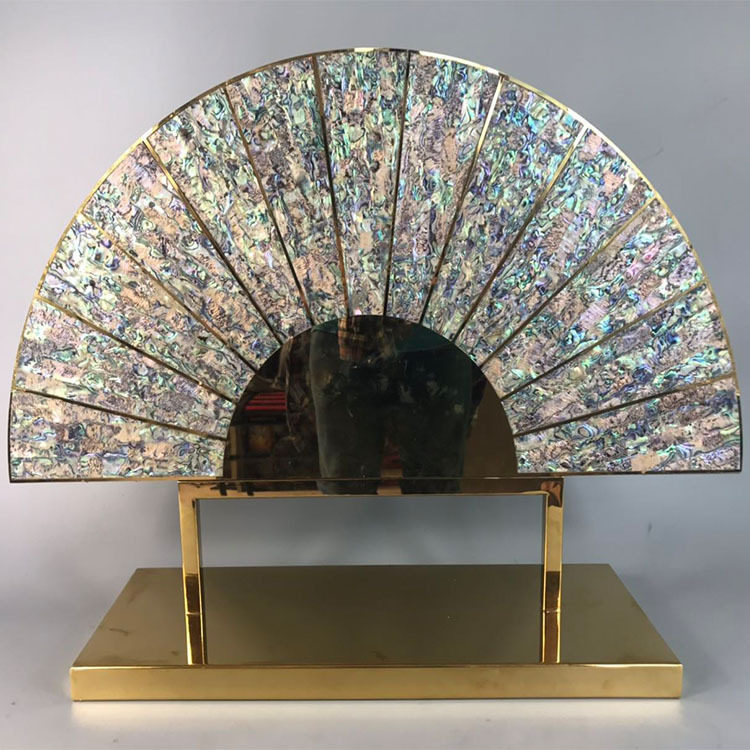可定制琉璃鲍鱼贝金属摆件现代