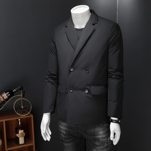 2025冬季新款标90白鸭绒羽绒服男士商务休闲外套6639P265图片